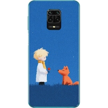 Redmi Note 9s Uyumlu Sarışın Çocuk Ve Köpek Baskılı Silikon Kılıf Renkli