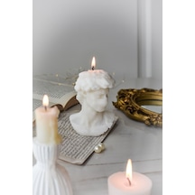 12 Cm Özel Yapım Tasarım Maskeli Büyük Boy David Büst Soya Wax Mu 001