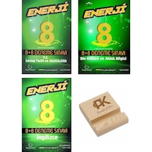 Palme Lgs 8. Sınıf Enerji İnkılap Din Kültürü Ve İngilizce 8+8 Deneme Sınavı 3lü Set +telefon Standı