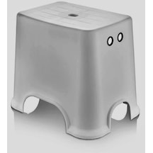 Geseus Banyo Taburesi Çok Amaçlı Tabure Kaymaz Ayakalı Max-140kg Taşıma Kapasitesi-açık Gri-5171-84g