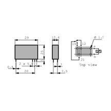 Finder 40.51.9.012.0000 12v 12a Dc Tek Kontak Minyatür Pcb Röle