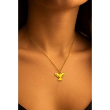 Anka Kuşu Çelik Kolye Altın - 756553263 Altın