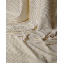 Krem Triko Örme Kumaş Yüksek Esnek Yumuşak Dokulu Bluzluk & Elbiselik En: 140cm-11693