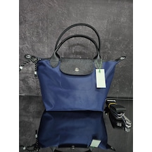 Gesshop Kadın Su Geçirmez Omuz Çanta Lacivert