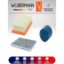 Wöbermann Kia Rio 1.4 Filtre Bakım Seti 2005-2011 3'lü Karbonlu