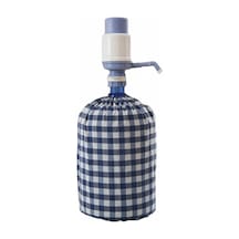 Damacana Kılıfı Doğal Hasır Görünümlü Büzgülü Ağız Bezli Tasarım 42x35 Cm Bambu Kumaş Estetik Su Damacan Çok Renkli