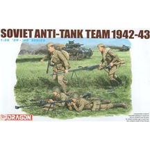 1/35 Sovyet Tanksavar Ekibi 1942-43 Asker Figür Maketi, Dragon 6049