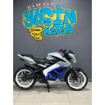 Bajaj Pulsar Ns 200 Özel Üretim Ön Koruma Demiri 3 Takozlu Mavi