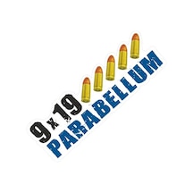 9x19 Parabellum Folyo Etiket - 21 X 7 Cm
