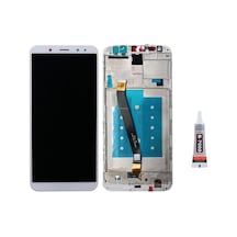 Huawei Mate 10 Lite Çıtalı Beyaz Uyumlu Ekran Lcd Dokunmatik B7000 15ml Yapıştırıcı İle Beraber Yc