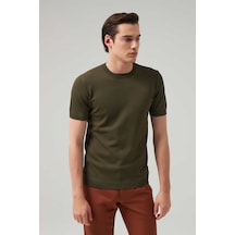 D's Damat Slim Fit Haki Rayon Triko T-shirt 2ef069421003m Haki
