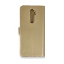 Oppo Reno 2z Uyumlu Kılıf Trend S Plus Kapaklı Kılıf - Gold