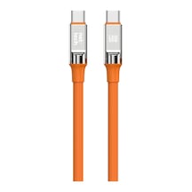 Nettech Nt-dc29 60w Plastik 100 Cm Type-c To Type-c Şarj Ve Data Kablosu Turuncu