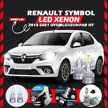 Renault Symbol 2013-2021 Uzun Far Uyumlu Şimşek Etkili Led Xenon Performance Series H7