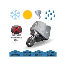 Arora Sk 250 K Uyumlu Arka Çantasız Motorlar İçin Brandası Su Geçirmez Motosiklet Örtüsü