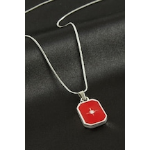 Hnrlıshp Yıldız Mineli Kolye - Gümüş Rengi 18338552