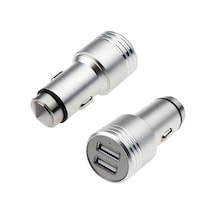 Araç Çakmaklık Telefon Şarjı 2 Port Usb Metal 5V 3.1A Şarj Cihazı
