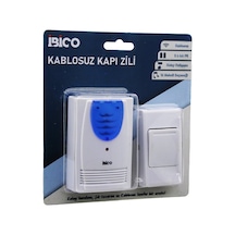 İbico İ11-015 Kapı Zili Pil 2aa Düğme 23a 16 Farklı Melodi 50mt Çekim Alanı Pilli Wireles Kablosuz