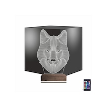 Luvivia Kurt 3d Lamba - Masa Gece Lambası Şeffaf