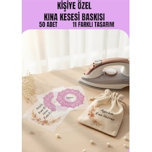 Kişiye Özel Kına Gecesi Transfer Baskı Seti, 50 Adet Desenli Kumaş Baskısı - 787671380