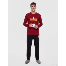 Lc Waikiki Lc Waıkıkı Kırmızı Galatasaray Baskılı Erkek Pijama Takımı