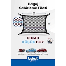 Drıve Taraftar Serisi Bordo-mavi Özel Renkli Tasarım Bagaj Sabitleme Filesi 40x60 Cm