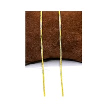 Omar Silver Unisex Gurmet 1,9 Mm Gold Altın Kaplama Gümüş Kolye Z