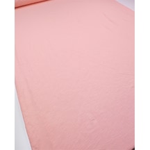 Açık Pembe İle Somon Arası Renkte İnce Yumuşak Flamlı Süprem Penye Kumaş Tişörtlük & Elbiselik En: 180cm-12589 Pembe,somon