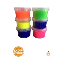 Büyük Boy Baba Slime - 6'lı Set Sarı