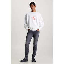 Calvin Klein Erkek Kot Pantolon Açık Gri