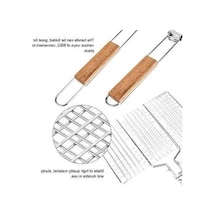 Fortunelane Barbekü Metal Örgü Ağ Balıklar İçin Açık Hava Evcil Hayvan Aletleri