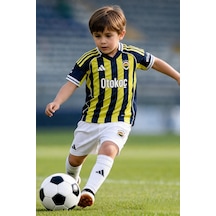 Adidas Fenerbahçe Lisanslı At013cfs044sr Çocuk 3'lü Takım Sarı Lacivert Çubuklu Sarı - Lacivert