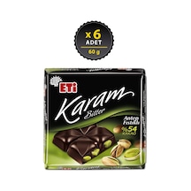 Eti Karam %54 Kakaolu Antep Fıstıklı Bitter Çikolata 6 x 60 G