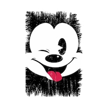 Mickey Mouse Tasarımlı Ahşap Poster Renkli - 645066170