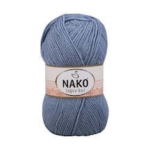 Nako Süper İnci El Örgü İpi 100 gr | Kot Mavi 1986