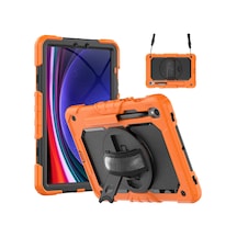 Newface - 737 - Samsung Galaxy Uyumlu  X510 Tab S9 Fe 11 Kılıf Amazing Tablet Kapak - Muratech - - Turuncu