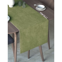 Ada Çayı Renk Kadife Dokulu Runner Dream Series 40 X 140 Ada Çayı