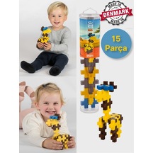 Plus - Plus Minecraft Temalı Silindir Kutuda Big Giraffe - Büyük Zürafa Lego Yapı Oyuncağı