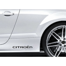 Citroen Yapıştırma Marşpiyel Yazısı Sticker 2 Adet