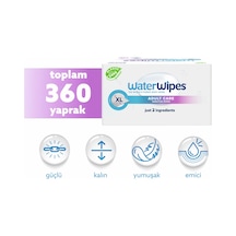 Waterwipes Yetişkin Islak Mendil Ekstra Geniş 12 30 Adet 360 Yaprak Adult Xl