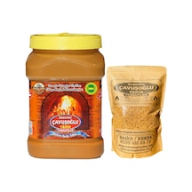 Bozkırlı Çavuşoğlu Kepekli Bozkır Tahini 930 G + Odun Ateşinde Kavrulmuş Susam 500 G