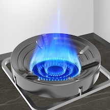 Reedark Gaz Ocağı Enerji Tasarruflu Ateş Toplayıcı Kalkanı - 5 Açıkli Kromlu Alüminyum Dayanıklı Mutfak Destek Aparatı