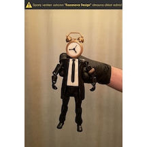 Kazanova Design Clockman Alarm Hareketli Figür 21 Cm Skibidi Toilet Multiverse Dekoratif