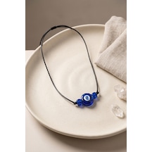 Handmade Bohem Mavi Nazar Kolye Renkli