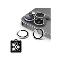 İphone Uyumlu Prolens Kamera Lens Koruyucu Alüminyum Cd Çerçeve, Hd Netlik, Çizilmelere Dayanıklı, Bireysel Kamera Lens Kapağı Gümüş, İphone 16 Pro/pro Max
