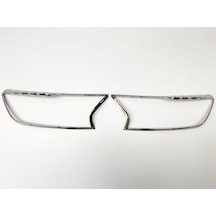 Ford Ranger 2015 Sonrası Far Çerçevesi Kaplama Nikelaj 2 Parça