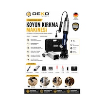 Deko Dek2199 Koyun Kırkma Makinesi 550w Adaptörlü Büyükbaş Küçükbaş Hayvan Kırpma Seti Çantalı
