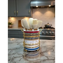 Kaşıklık - Kelebek Desen Gold Sarı