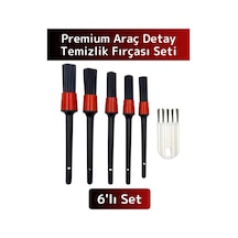 Premium Oto Araç Klima Koltuk Islak Kuru Kullanım Derin Temizlik 5+1 Detaylı Temizlik Fırçası Seti