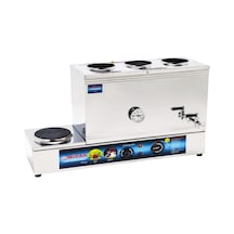 Mizan 60 Lık Elektrikli 40 Litre 3 Demlikli Çay Kazanı Çay Ocağı